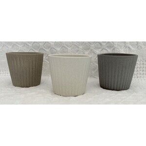 3-Pack Indoor 2.75-inch Ceramic Cactus Succulent Herb Flower Pots